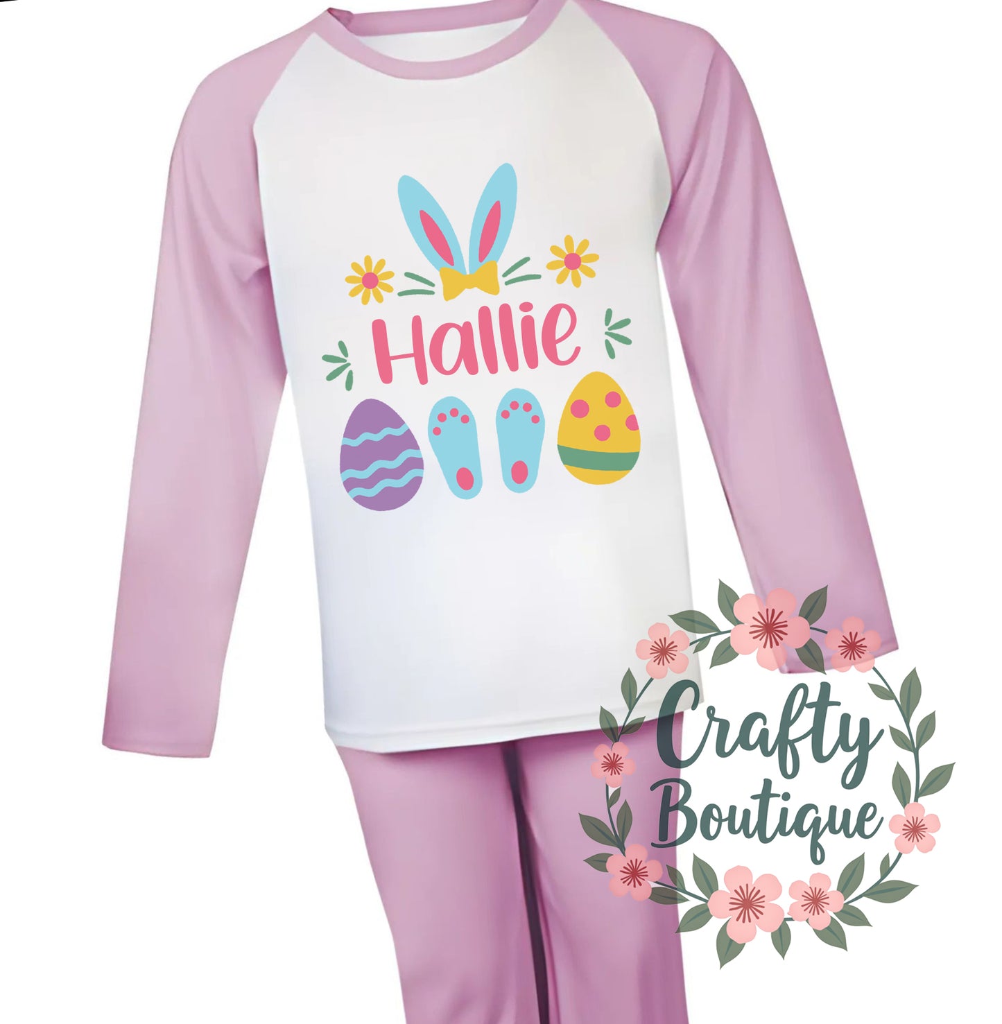 Personalised Easter Egg Hunt Tshirt, Easter Bunny Name Tee - 1154