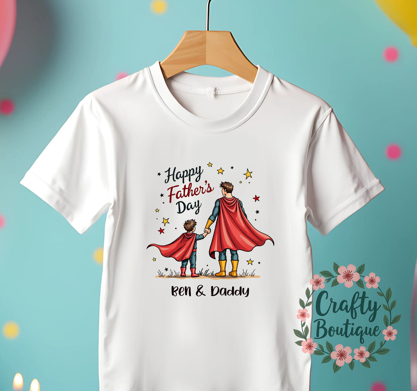 Personalised Father's Day Tshirt, First Fathers Day Baby Grow - 1222