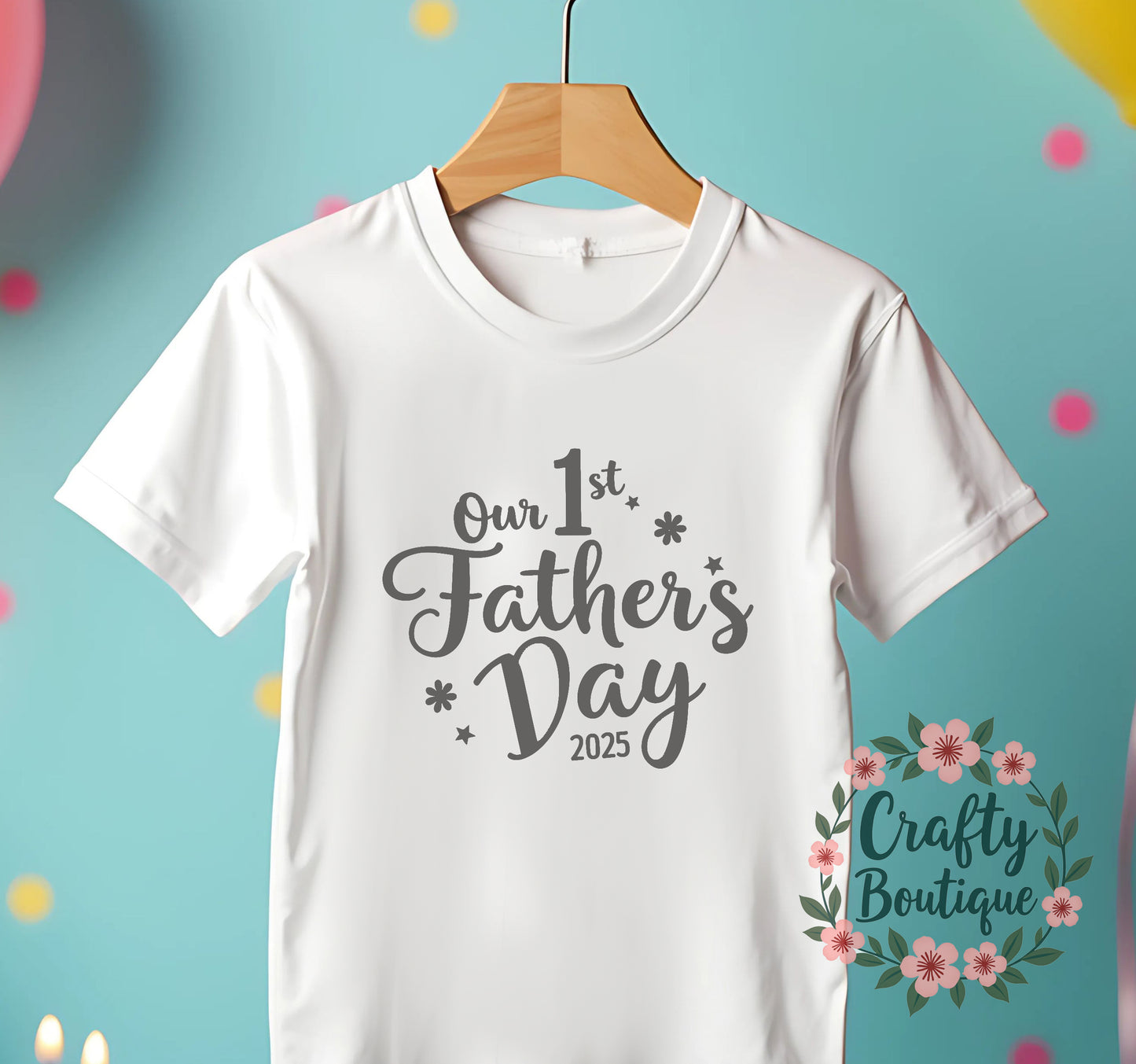 Father's Day Tshirt, Our First Fathers Day Baby Grow - 1228