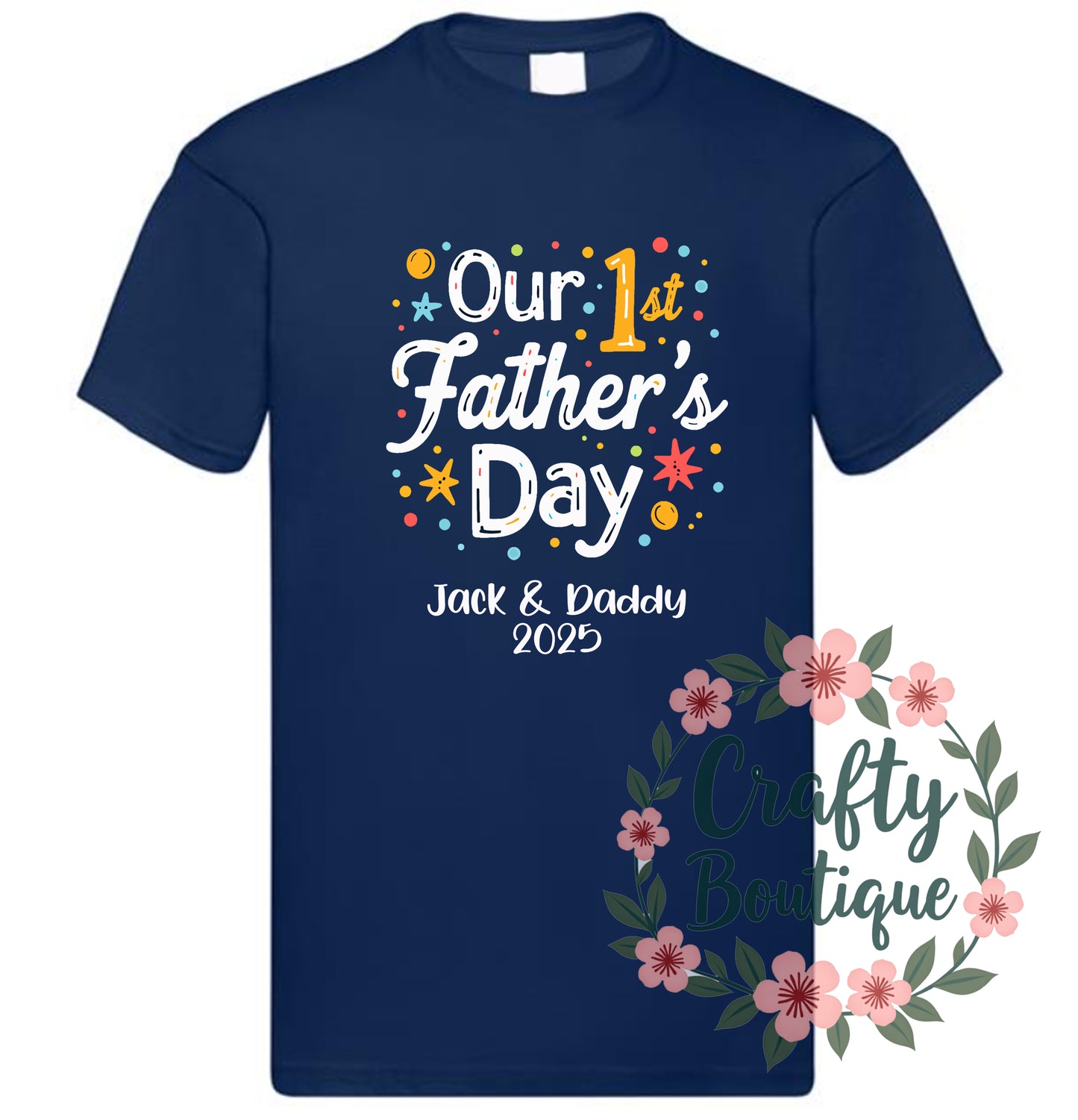Our 1st Father's Day, Personalised Baby Bodysuit, 1st Father's Day Tshirt - 1357