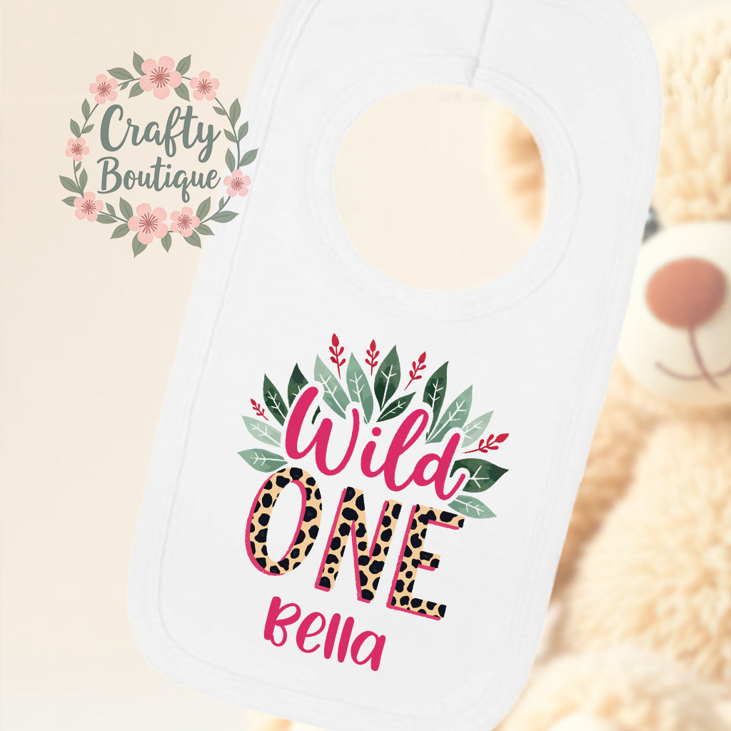 Wild One Outfit, 1st Birthday Bodysuit, First Birthday Girl Vest / Bib - 1021