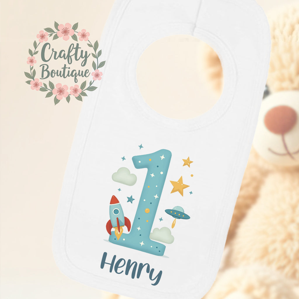 1st Birthday Outfit, Boys Number One Bodysuit, First Birthday Boys Vest / Bib - 1002