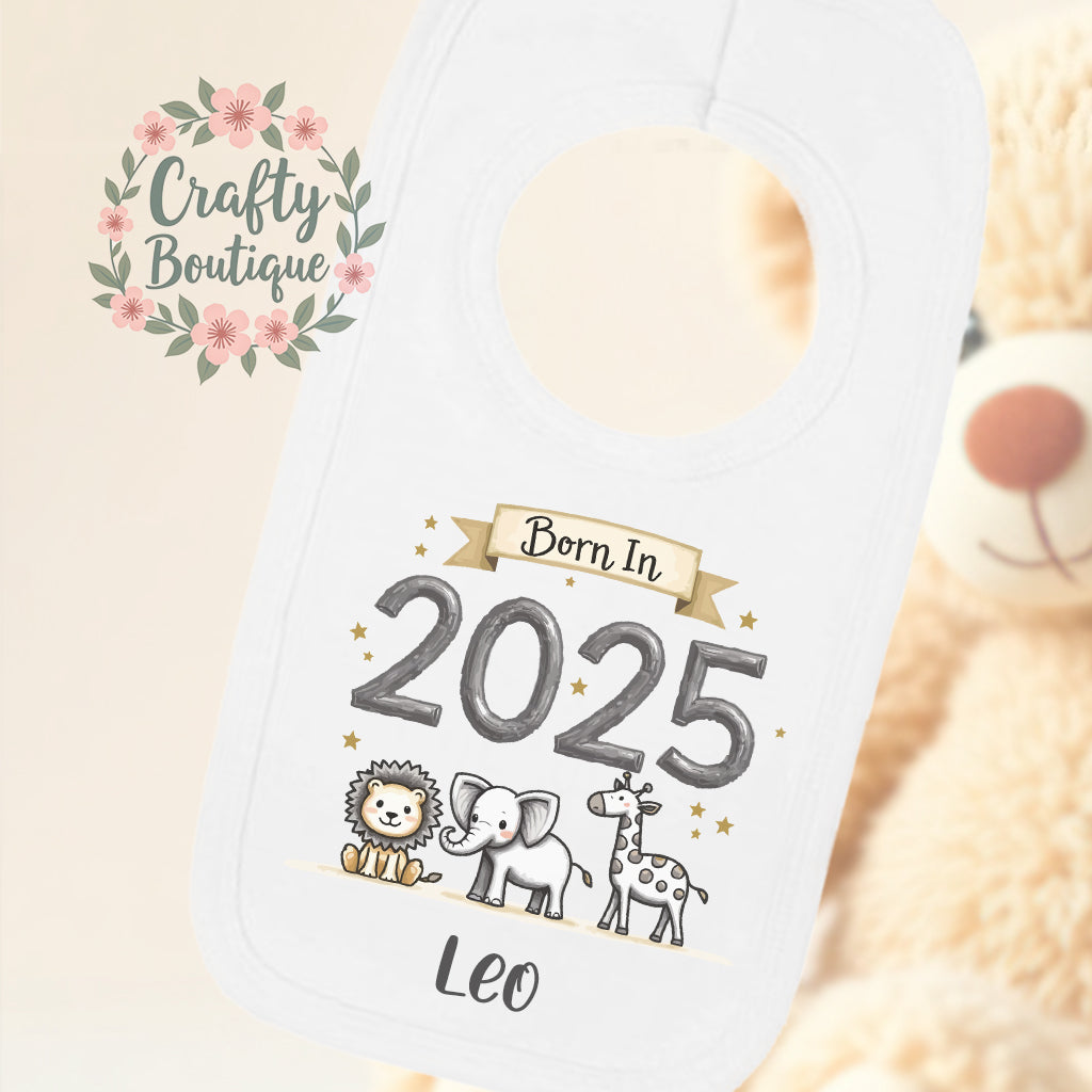 Personalised Baby Grow, Born In 2025 New Baby Bodysuit - 1071