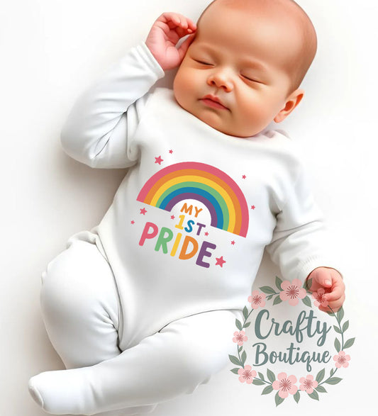 My First Pride Baby Bodysuit, Sleepsuit, Bib - 1109
