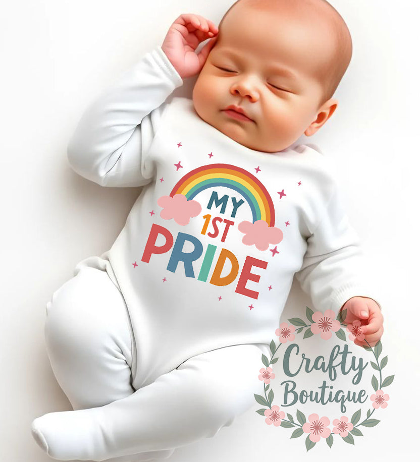 My First Pride Baby Bodysuit, Sleepsuit, Bib - 1110