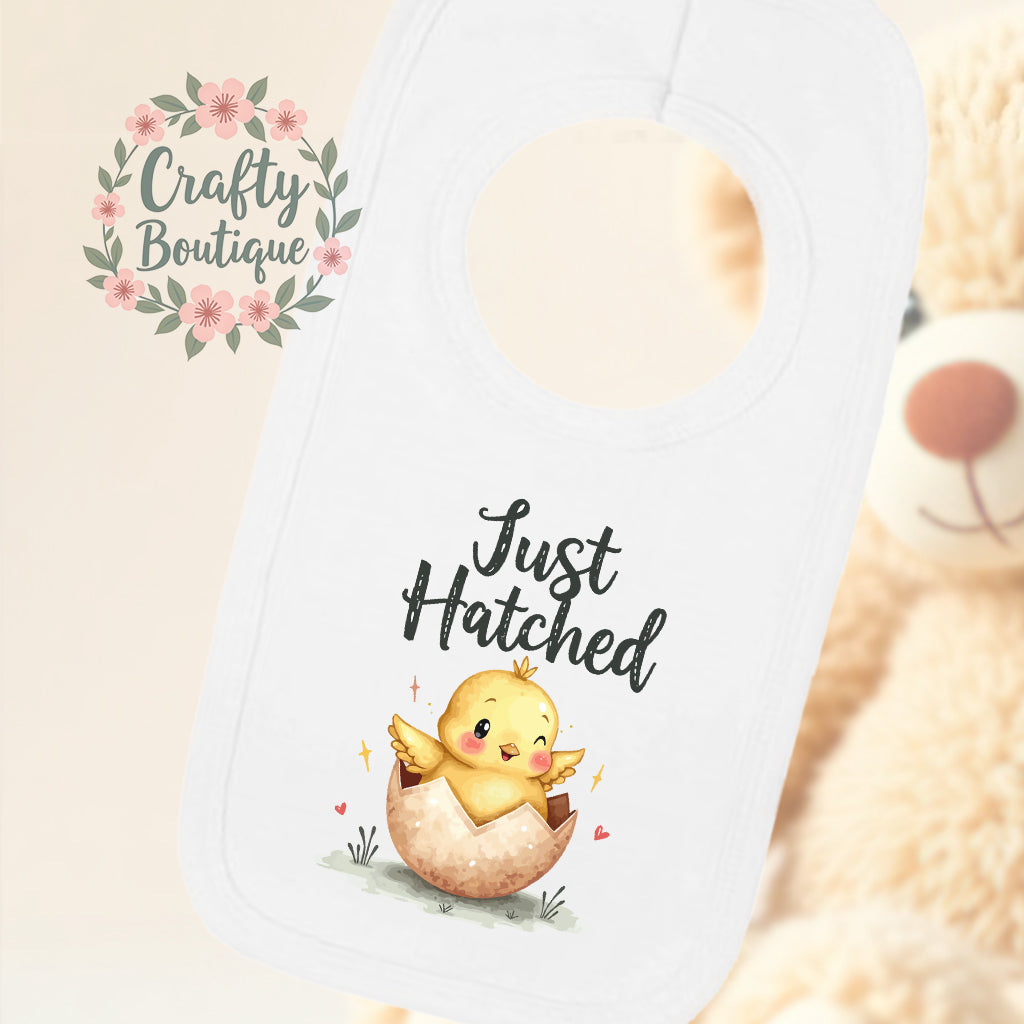 Just Hatched New Baby Easter Bodysuit, Sleepsuit, Bib - 1129