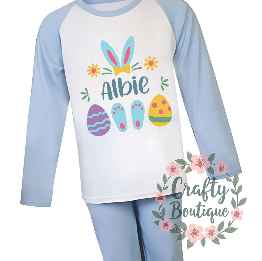 Personalised Easter Egg Hunt Tshirt, Easter Bunny Name Tee - 1154