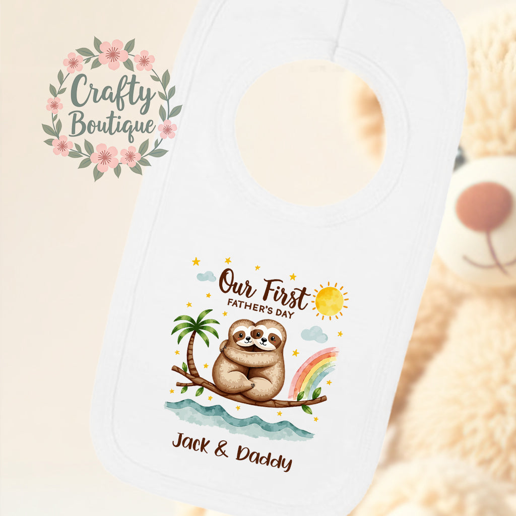Personalised Father's Day Tshirt, First Fathers Day Baby Grow - 1223