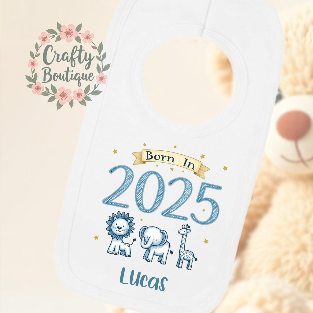 Personalised Baby Grow, Born In 2025 New Baby Bodysuit - 1076
