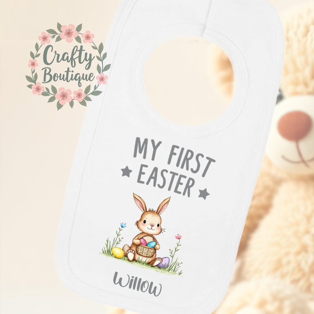 My First Easter New Baby Cute Bunny Bodysuit, Sleepsuit, Bib - 1082